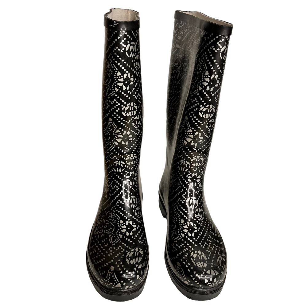 RASOLLI Black RainBoots Size 10